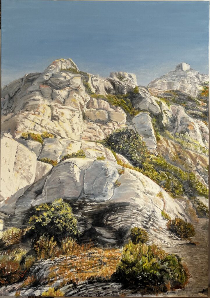 La lumière sur les rochers des Alpilles